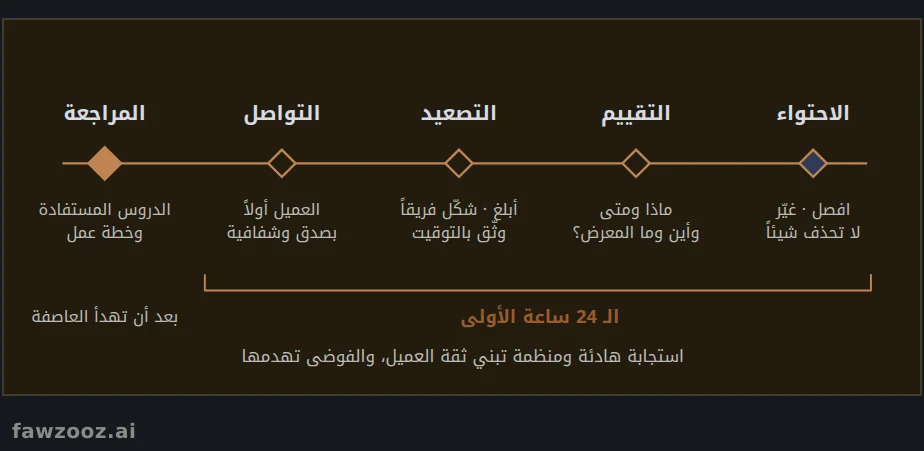 الاستجابة للحادث: الـ 24 ساعة الأولى وما بعدها